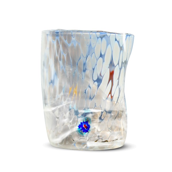 MAYER - Bicchieri per bere in vetro di Murano con macchie pastello