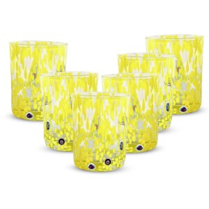 Set 6 pezzi Bicchiere Murano Giallo