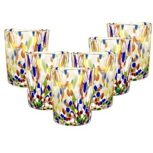 Set 6 pezzi Bicchiere Murano Murrina