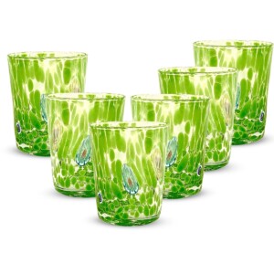 Set 6 pezzi Bicchiere Murano Verde