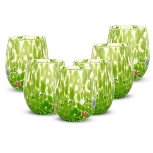 Set 6 pezzi Bicchiere Murano Verde