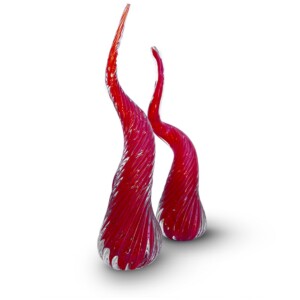 Corno di Murano Rosso Rigato