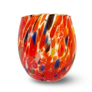 Set 12 pezzi Bicchiere Vino Murano Rosso